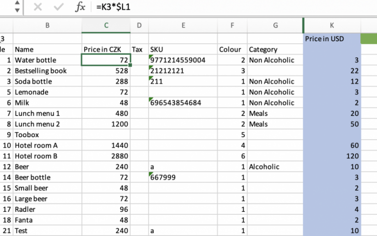 How to keep the prices of all your Elementary POS sales items up-to-date with a single click